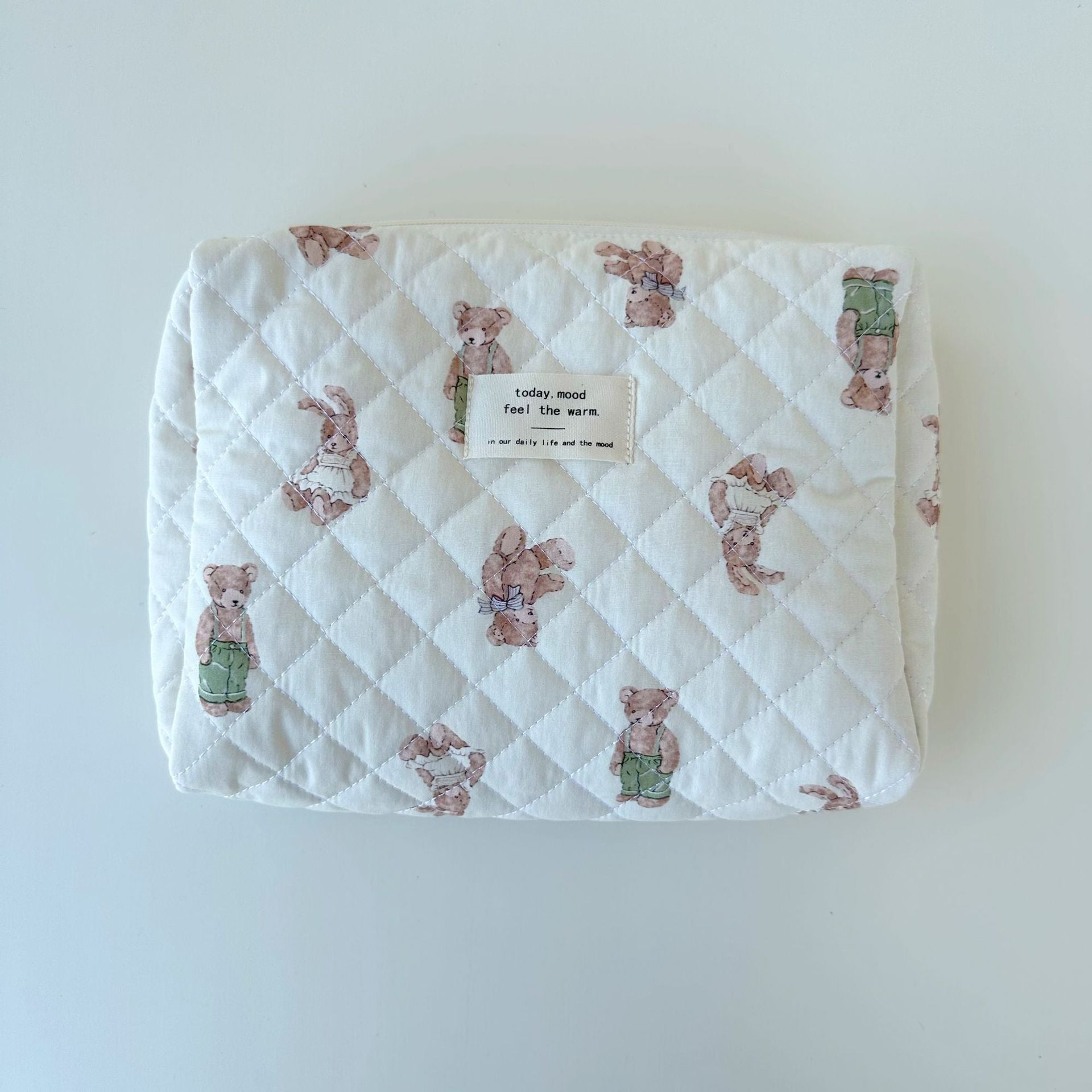 Wholesale Floral Quilted Cotton Storage Bag Cosmetic Bag Liner