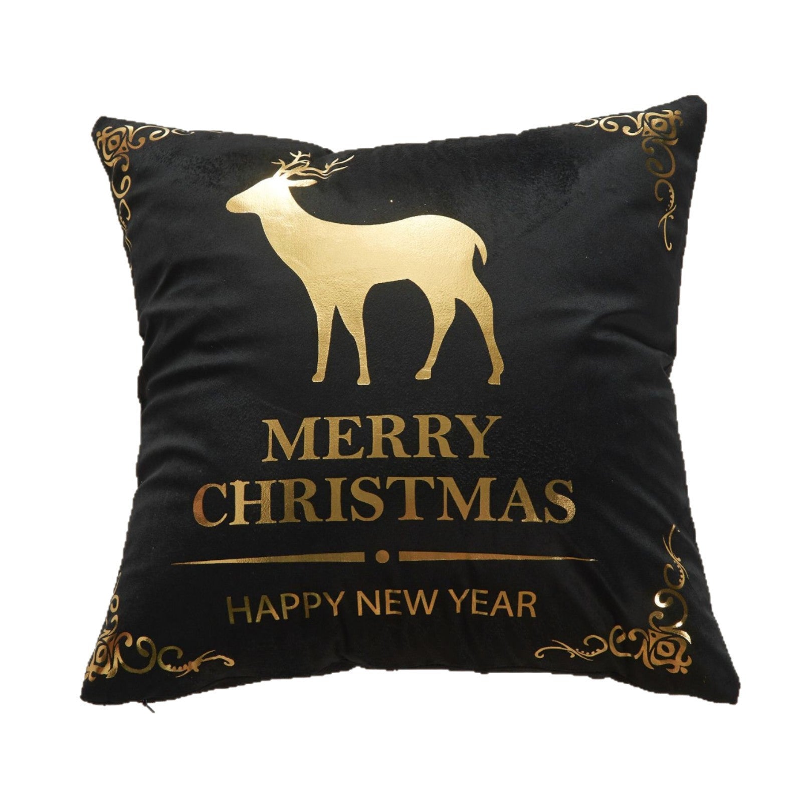 Wholesale Christmas atmosphere gold-stamping festive pillowcase