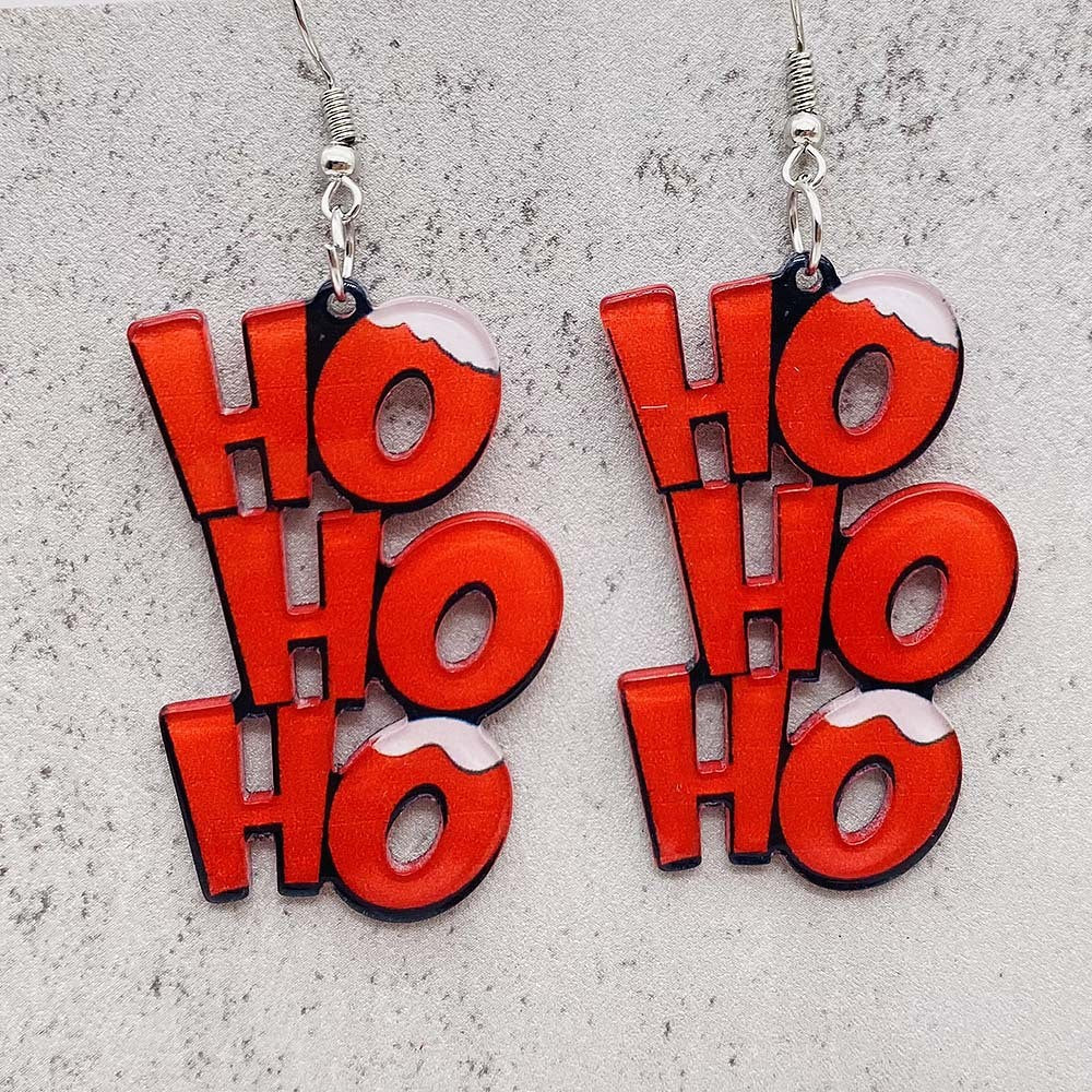 Wholesale  Christmas Acrylic Earrings OLY Exclusive