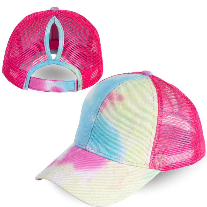 Wholesale Tie-Dye Ponytail Baseball Cap
