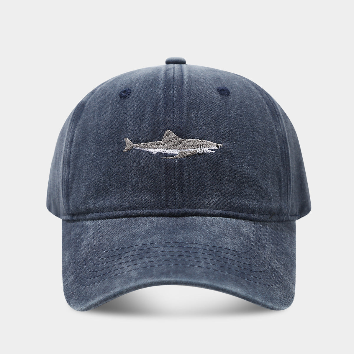 Wholesale Shark Baseball Cap Washed Trend Women's Sunshade Cap