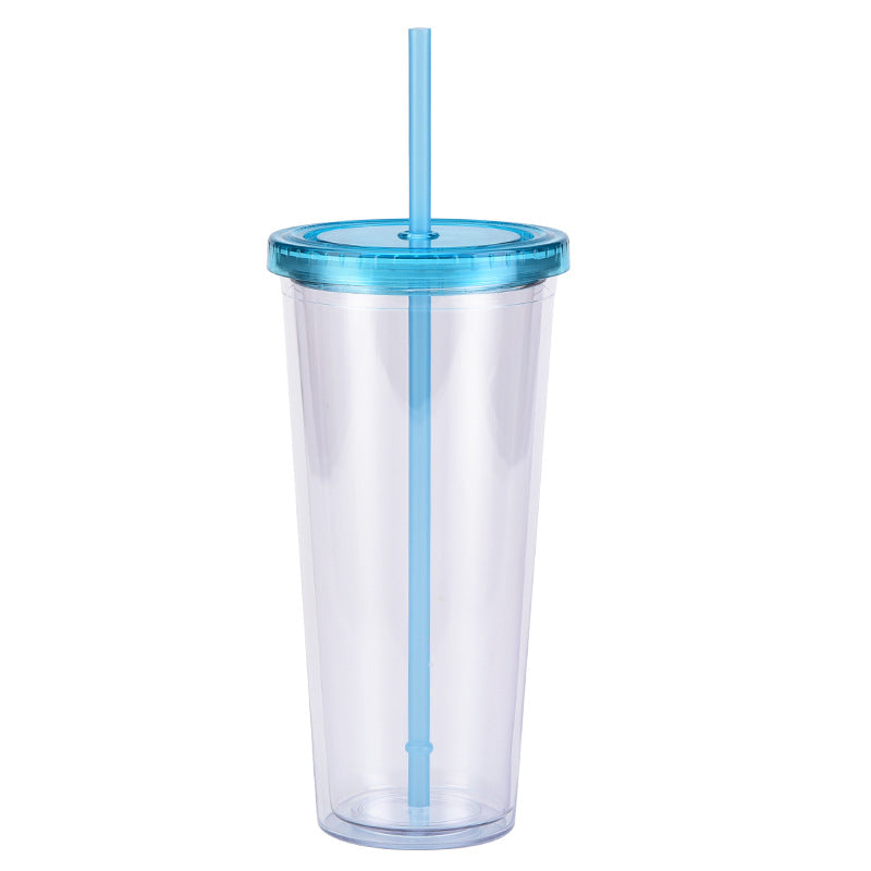 Wholesale  24oz plastic pipette cup creative transparent cold drink cup with lid water cup