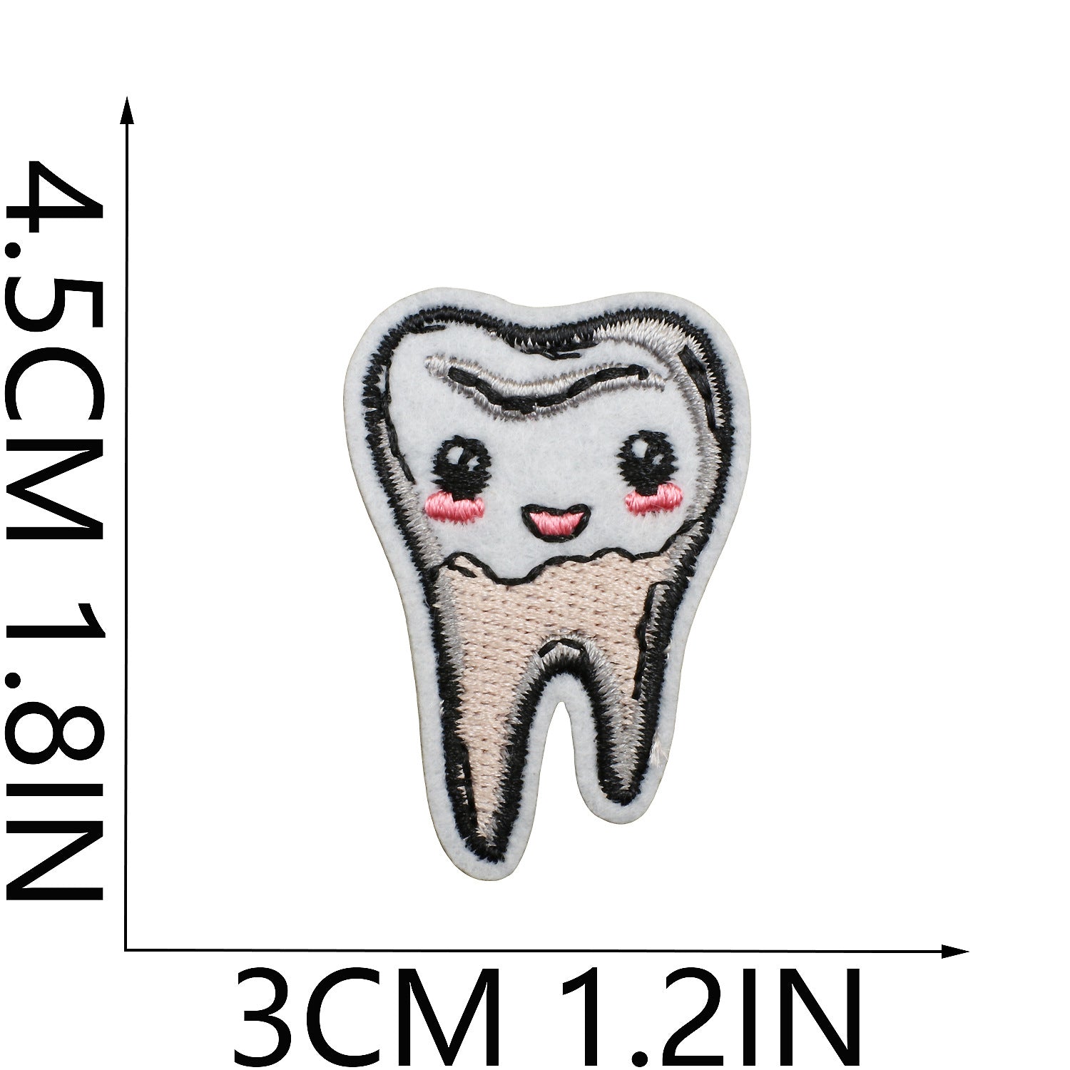 Wholesale Cartoon human organ embroidery patch medical equipment patch