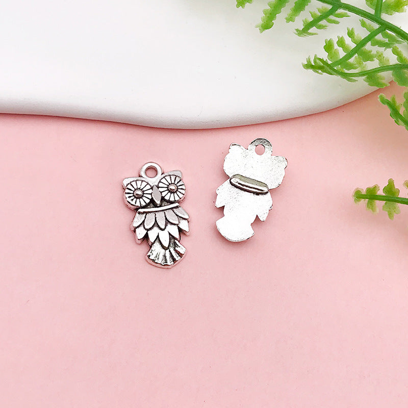 Wholesale Alloy Owl iDIY Handmade Necklace Pendant Accessories