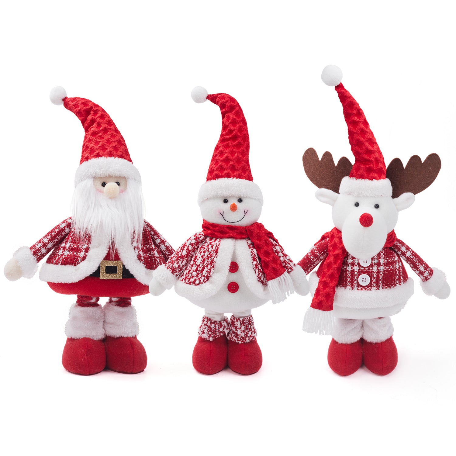Wholesale Christmas Telescopic Doll Cute Elk Doll Ornaments
