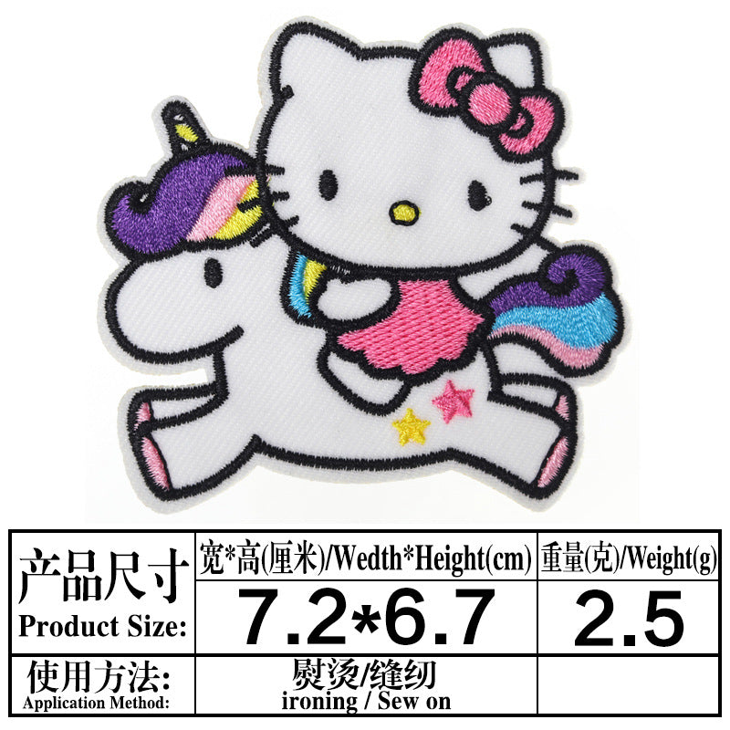 Wholesale DIY patchs cute cat patch children' s clothing bag OLY Exclusive