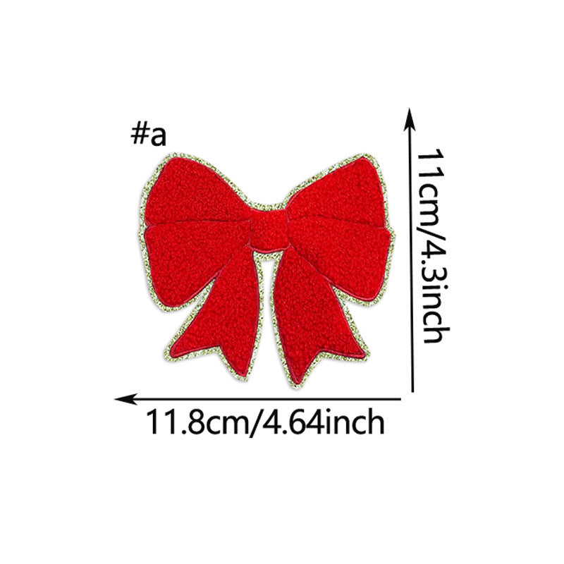 Wholesale Bow embroidery  fabric appliqué  sequins