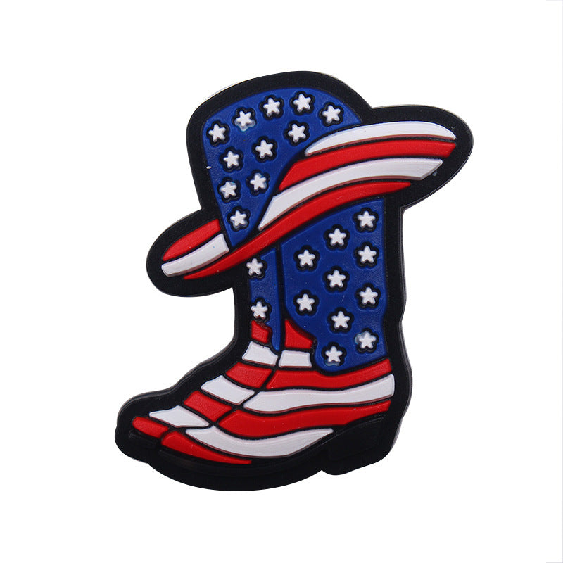 Wholesale of 3PCS/PACK American Independence Day Silicone Beads