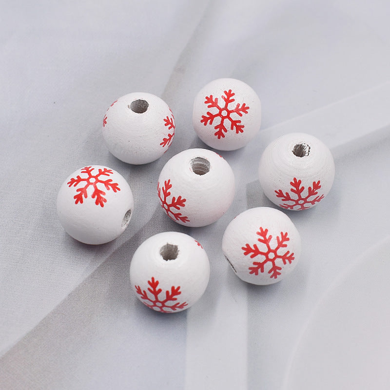 Wholesale 10pcs Christmas Wooden Beads