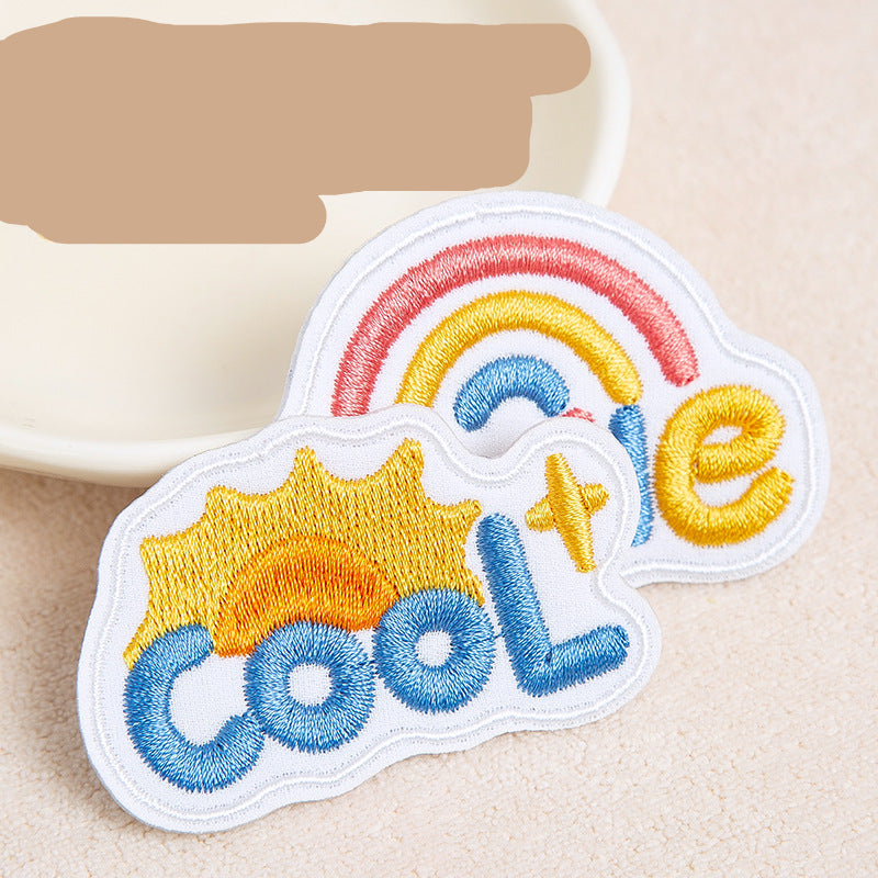 Wholesale English alphabet embroidery clothing embroidery patch