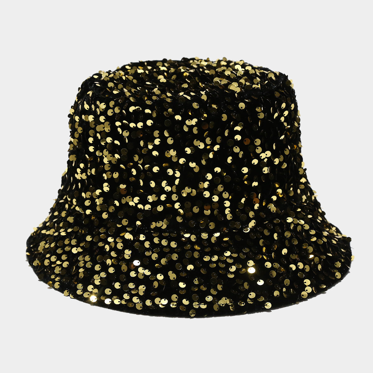Wholesale Fashion Sequins Show Face Small Versatile Double-sided Sunshade Personality Street Fisherman Sun Hat