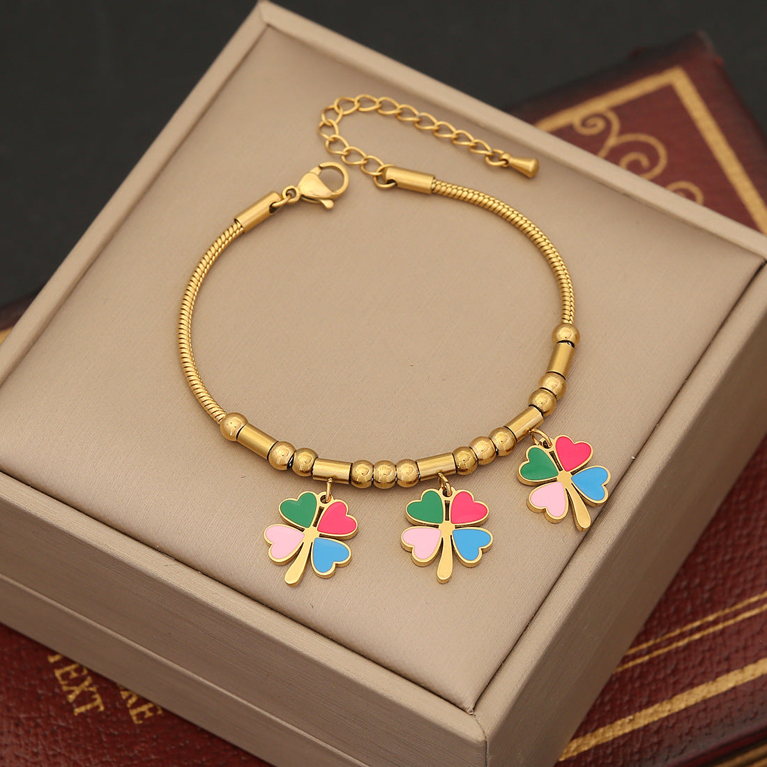 Wholesale Love Butterfly Eyes Stainless Steel Bracelet