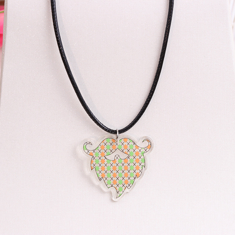 Wholesale St. Patrick's Day Beer Shamrock Rainbow Hat Pipe Necklace