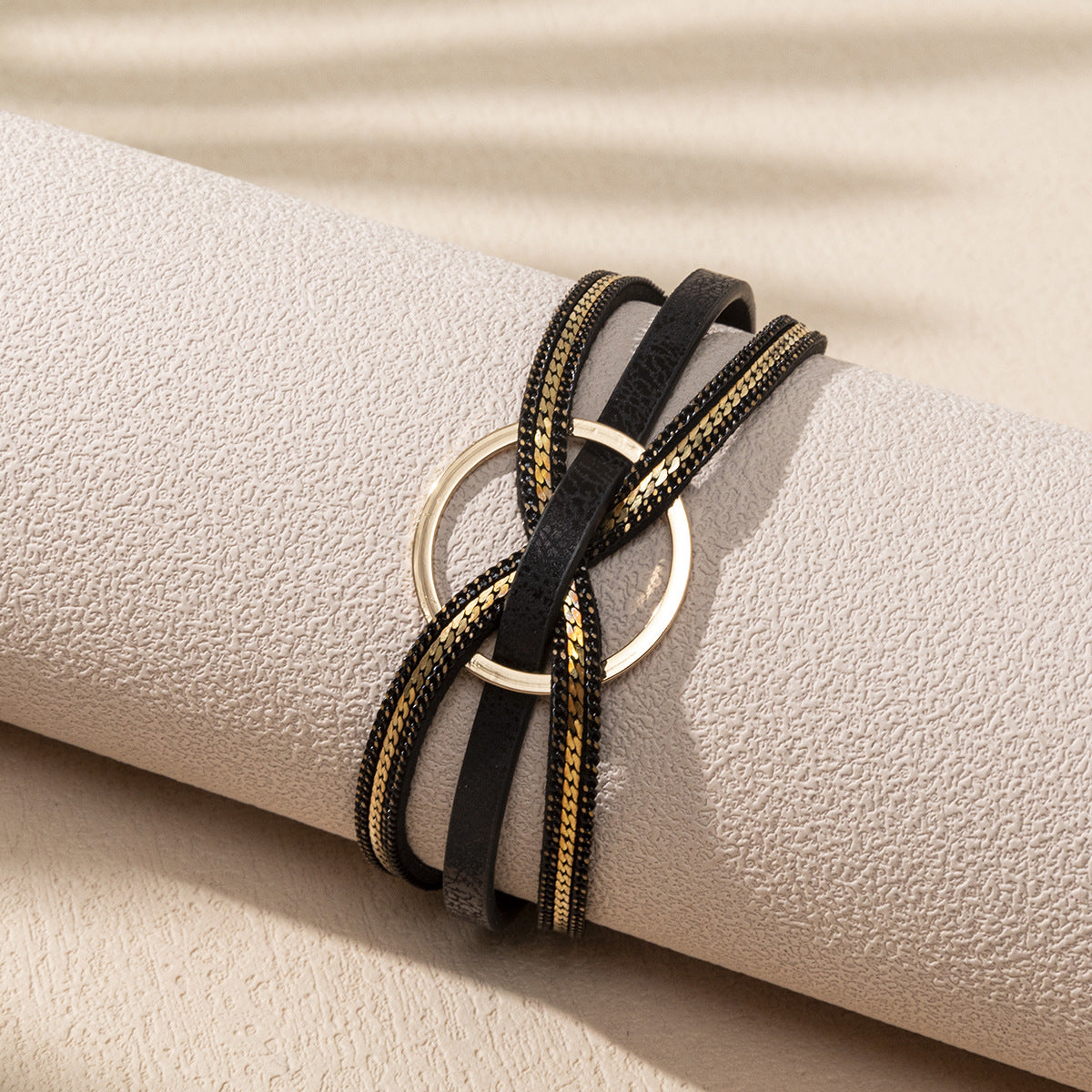 Wholesale Leather Multi-layered Bohemian Magnetic Bracelet