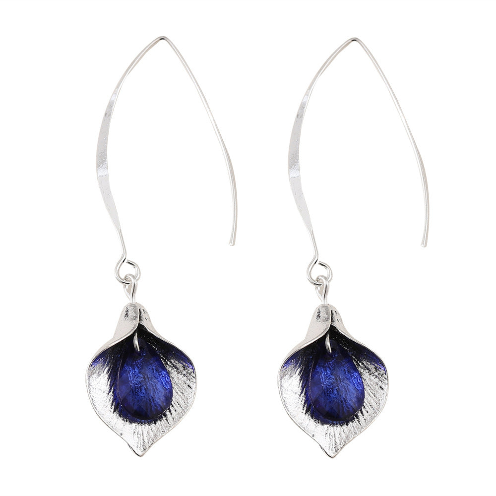 Wholesale Creative Orchid Pendant Earrings