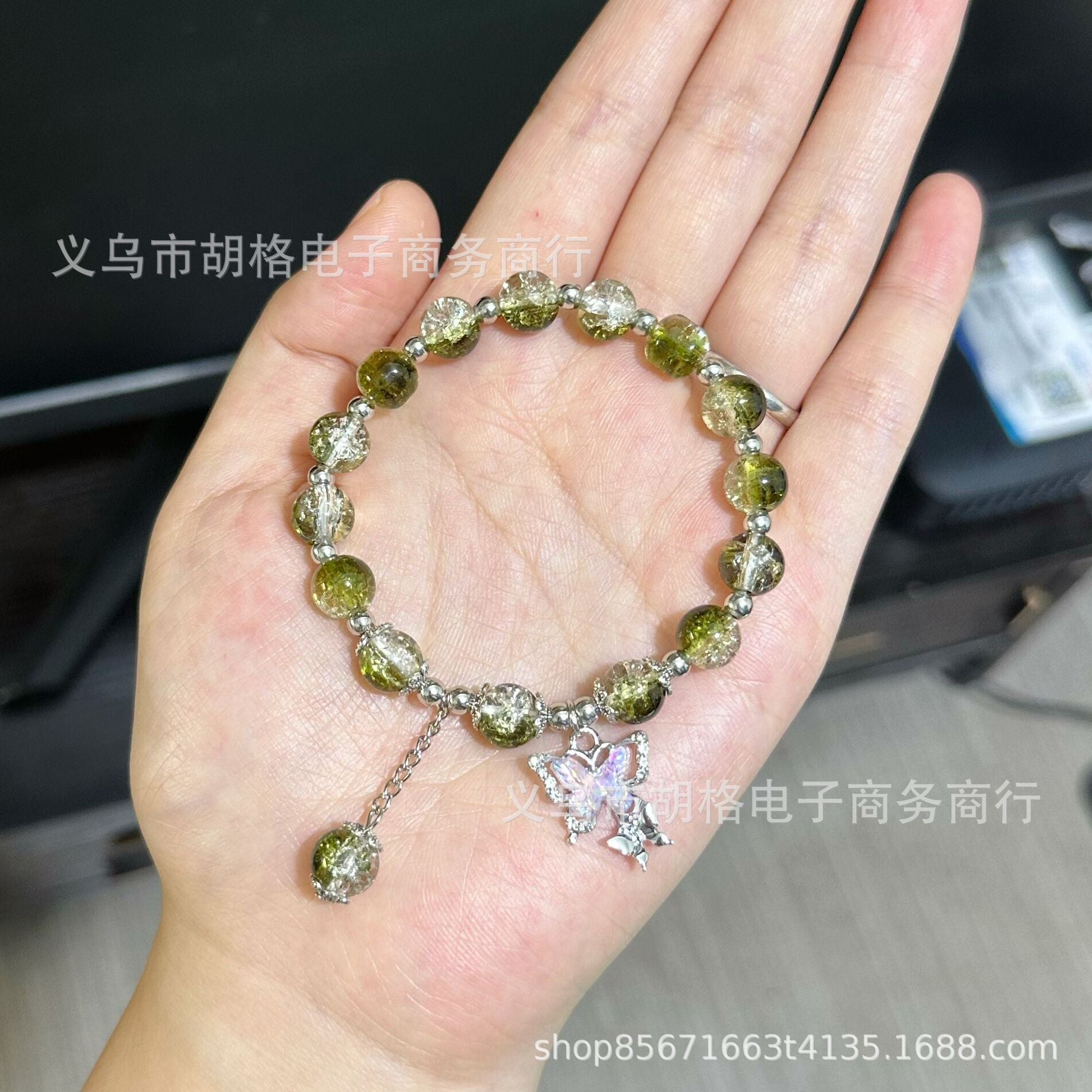 Wholesale Cherry Blossom Glass Bracelets