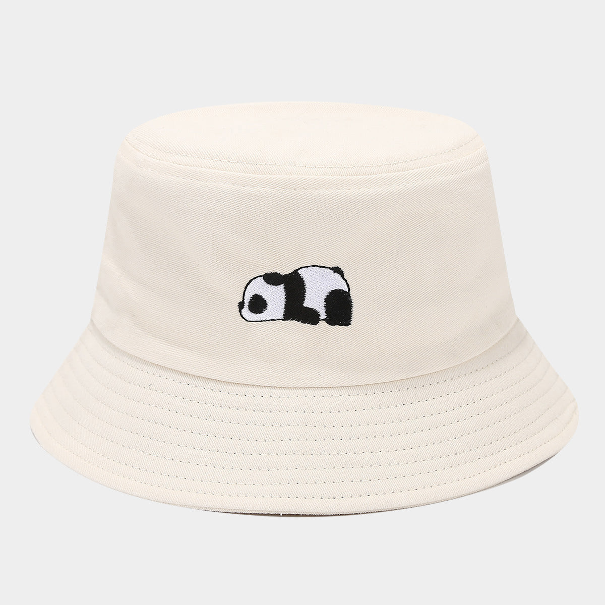 Wholesale Red Panda Embroidered Bucket Hat Summer Sun Hat