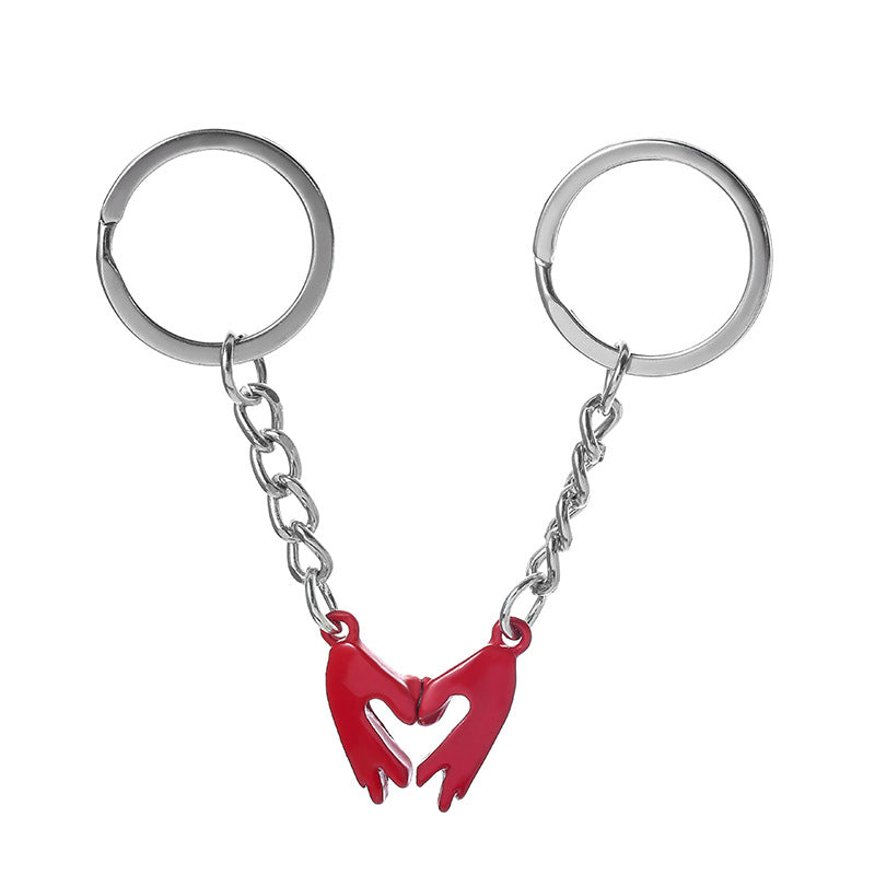 Wholesale Magnet Attraction Love Gesture Zinc Alloy Keychain