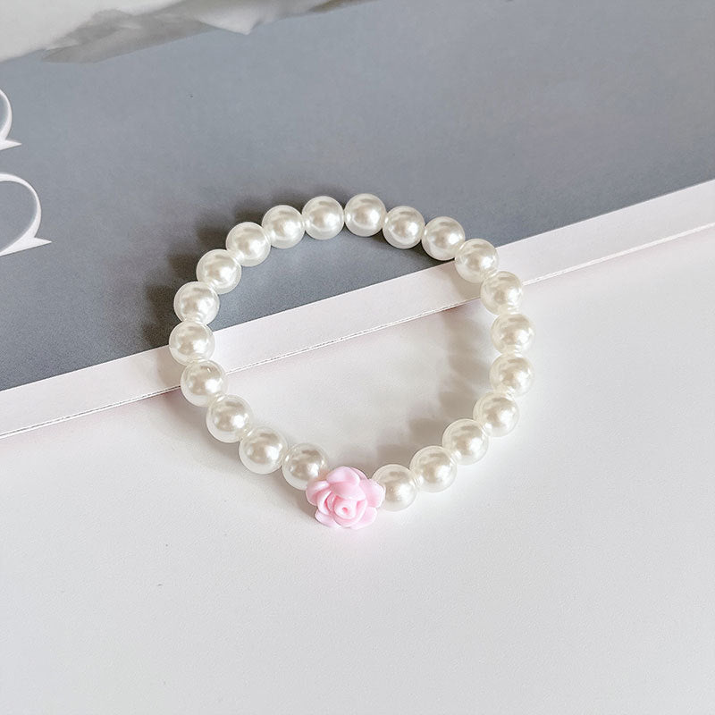 Wholesale Pearl Bohemian Rose Alloy Bracelet