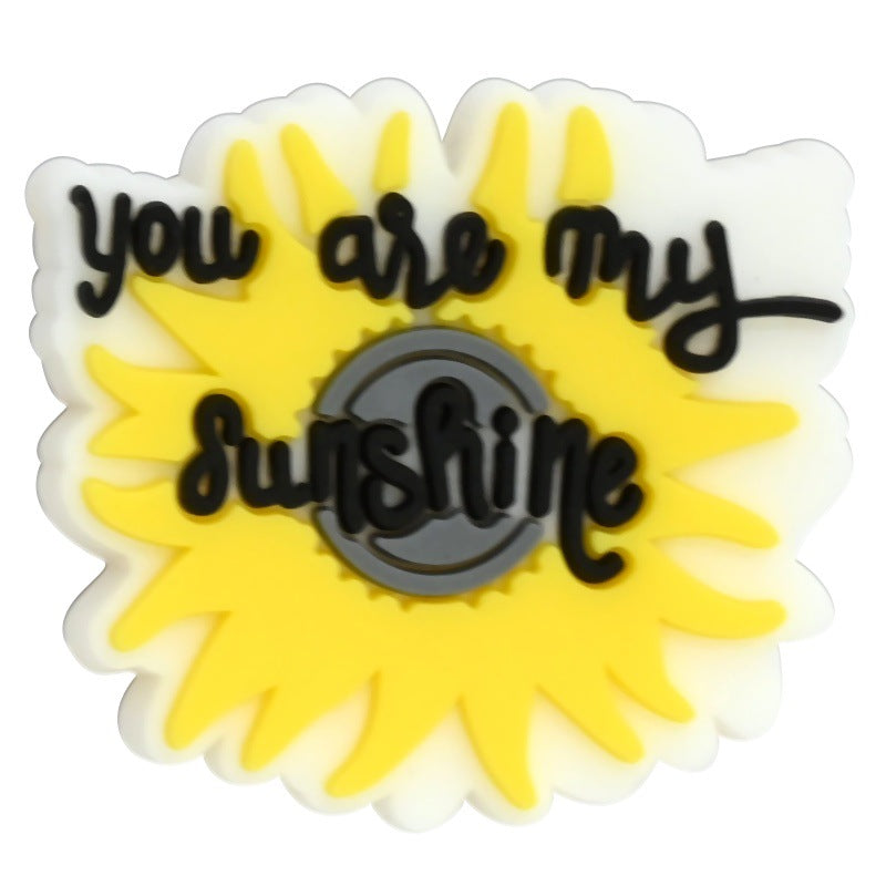 Wholesale  Random 100pcs/pack  Cartoon Sunflower Series Beads