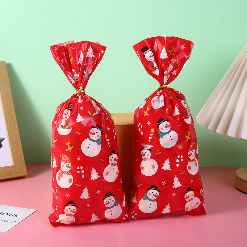 Wholesale Christmas Element Printing Santa Claus Candy Baking Dim Sum Pocket