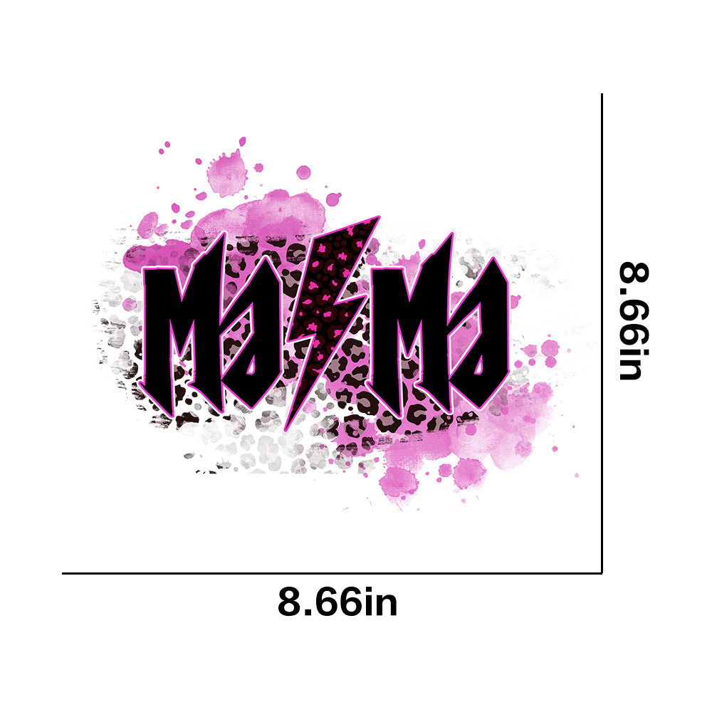 Wholesale 10pcs/pack Hot Stamping  Mother' s Day Theme Letter Flower Peach