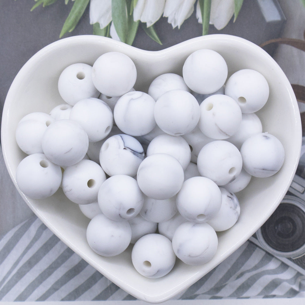 Wholesale 100PCS/PACK 15mm Baby Teether Silicone Round Beads