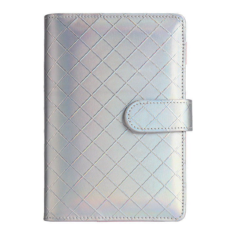 Wholesale Macaron Laser Binder Leather PU Cash Budget Book