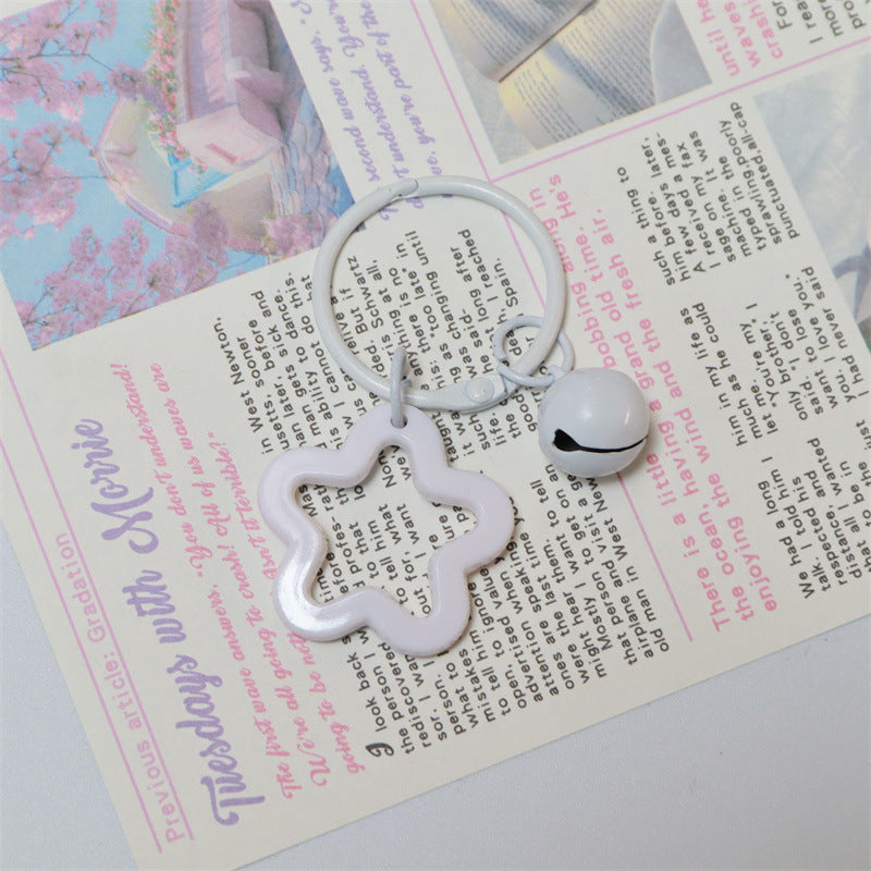 Wholesale Acrylic colorful five-pointed star key chain