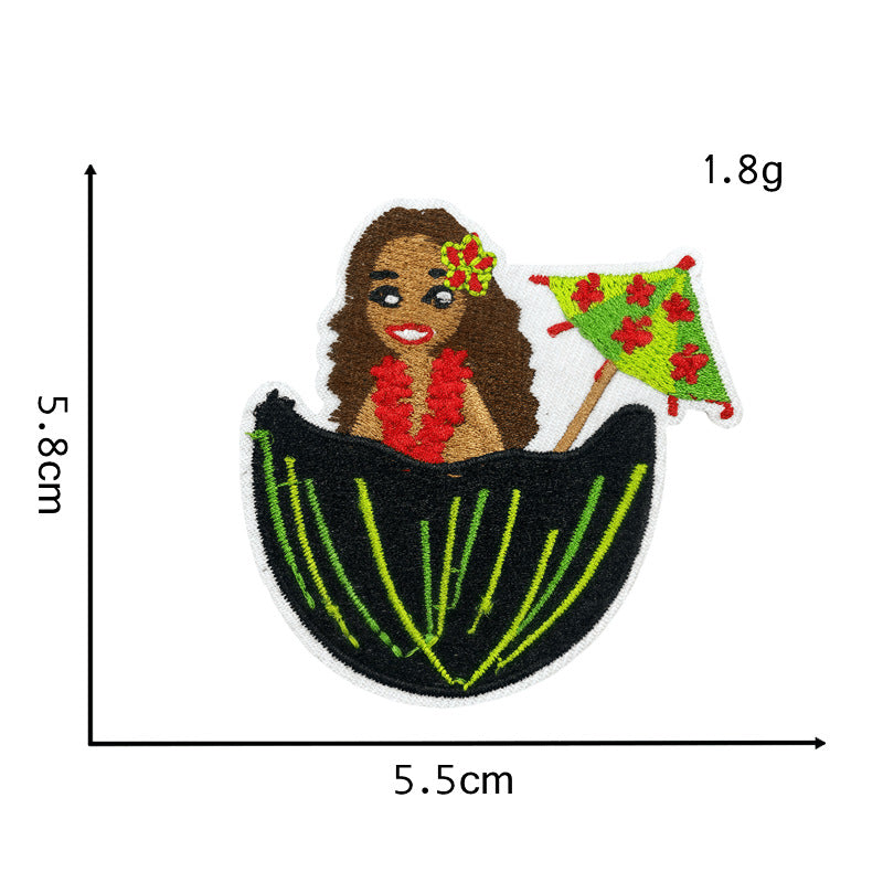 Wholesale Summer Hawaiian Collection Embroidered Patch FS
