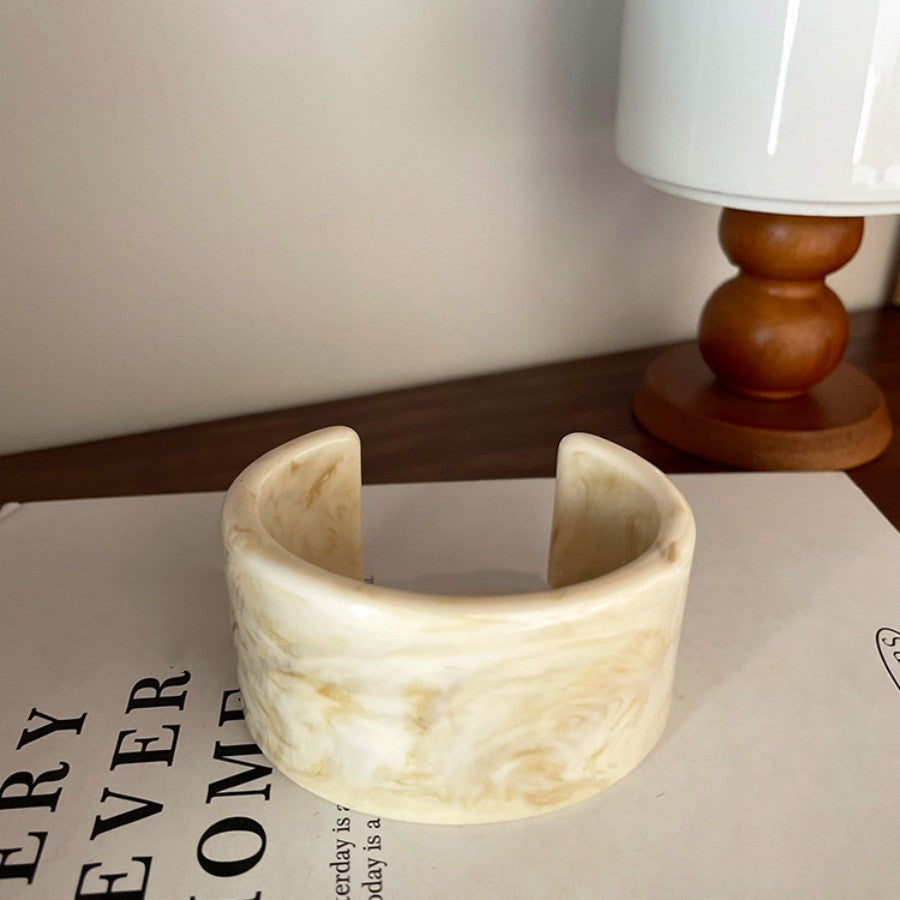 Wholesale Vintage Acrylic Geometric Irregular Ring Resin Bracelet