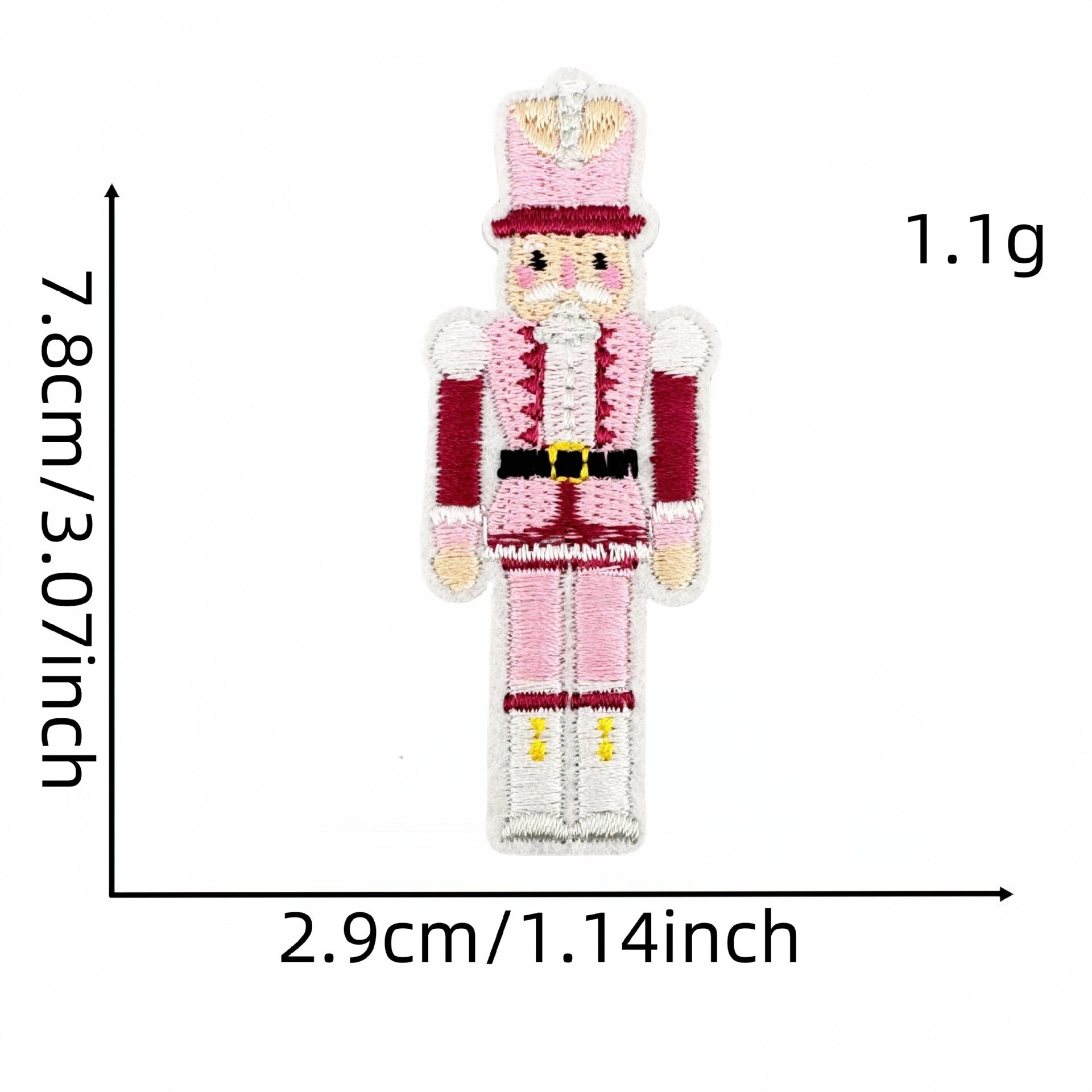 Wholesale Embroidered label cute pink series badge patch clothing accessories DIY handbook embroidery patch