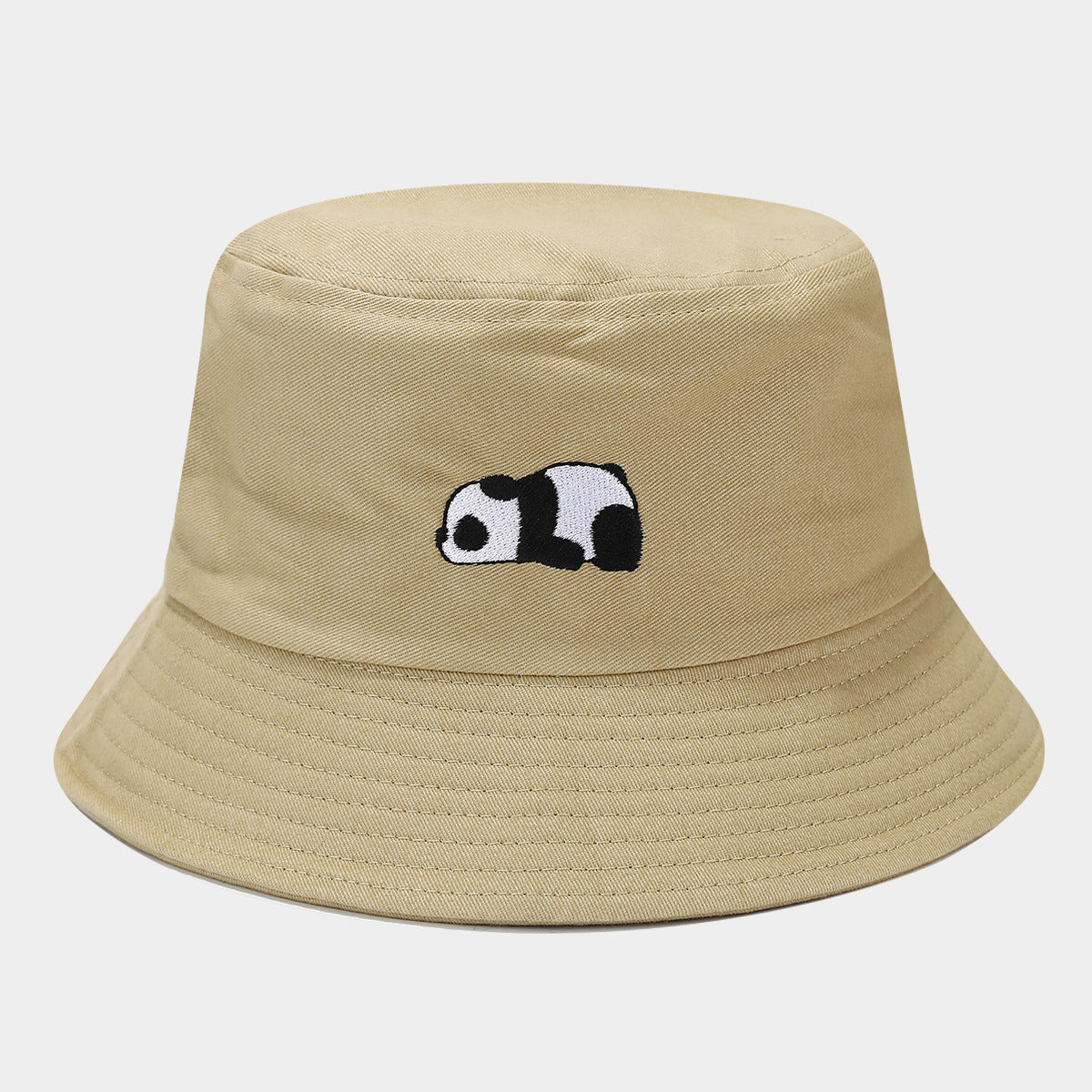 Wholesale Red Panda Embroidered Bucket Hat Summer Sun Hat