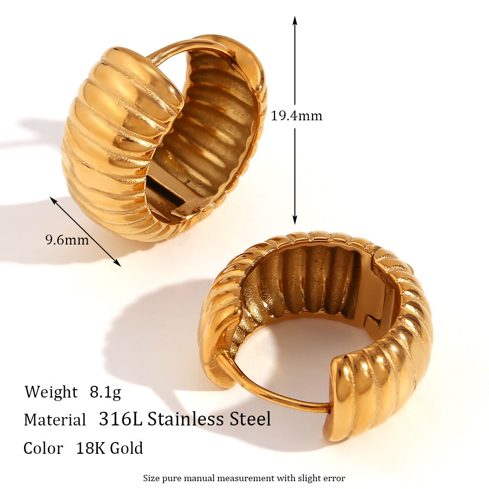 Wholesale gold-plated geometric earrings