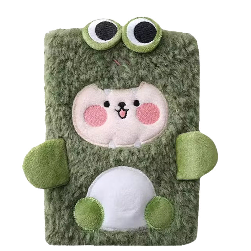 Wholesale Cute Frog Decompression Plush High-Value Hand Ledger Notebook