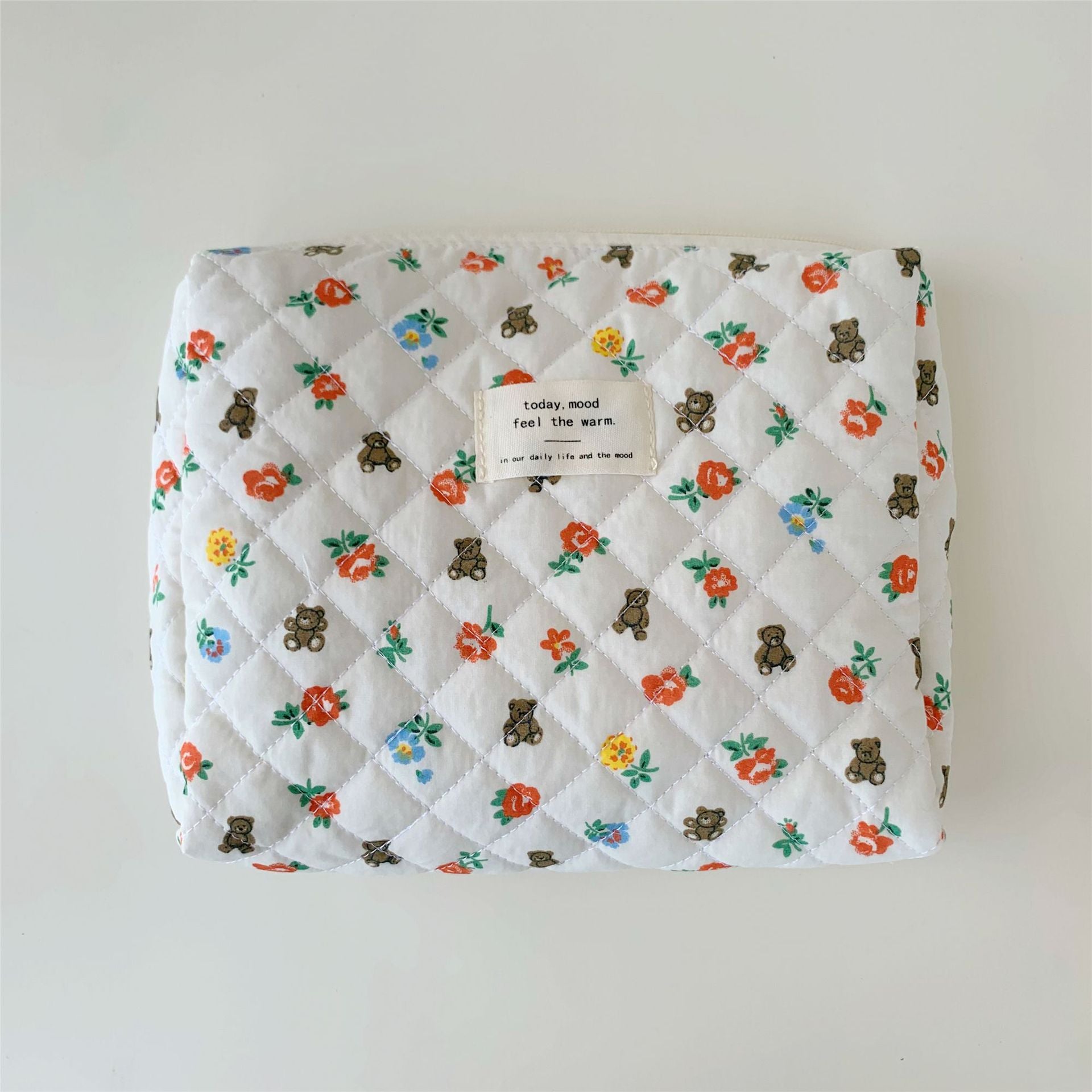 Wholesale Floral Quilted Cotton Storage Bag Cosmetic Bag Liner