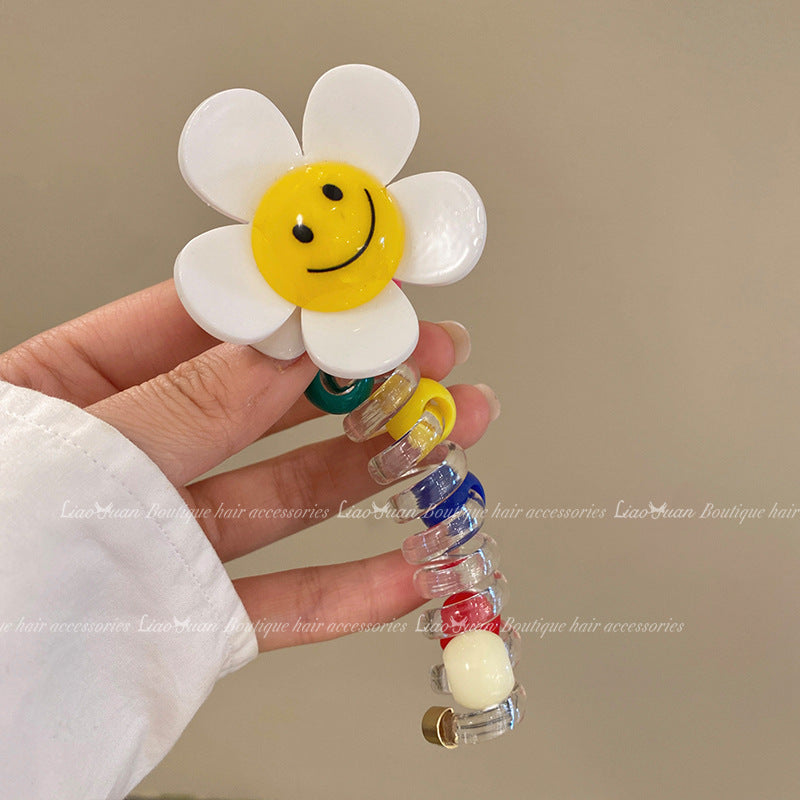 Wholesale Sweet Sunflower Bubble Braid Hair Artifact Ponytail High-end Telephone Line Hair Scrunchies