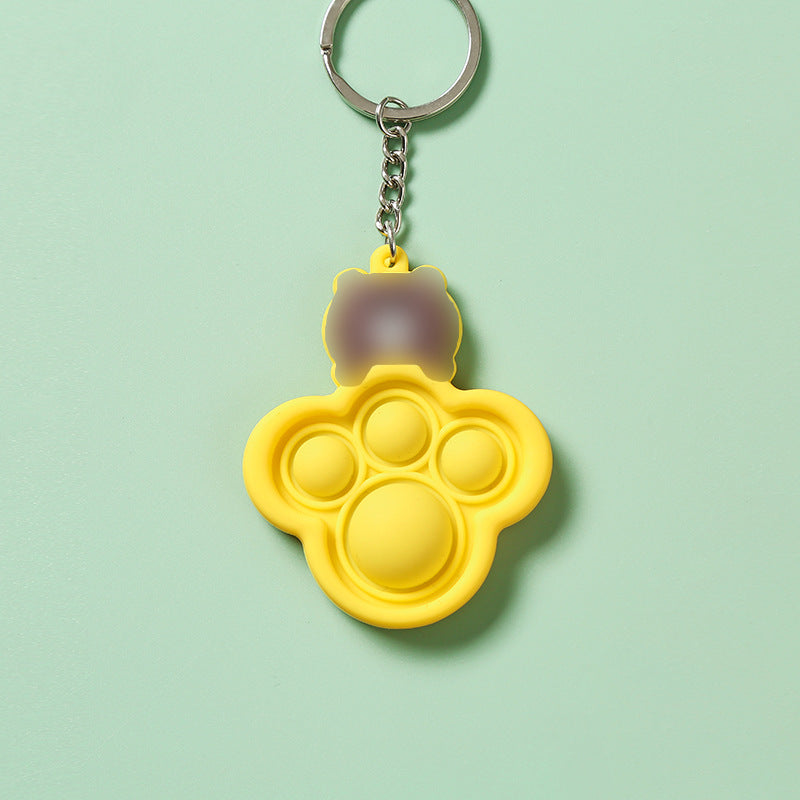 Wholesale Puzzle Stress Relief Silicone Keychain