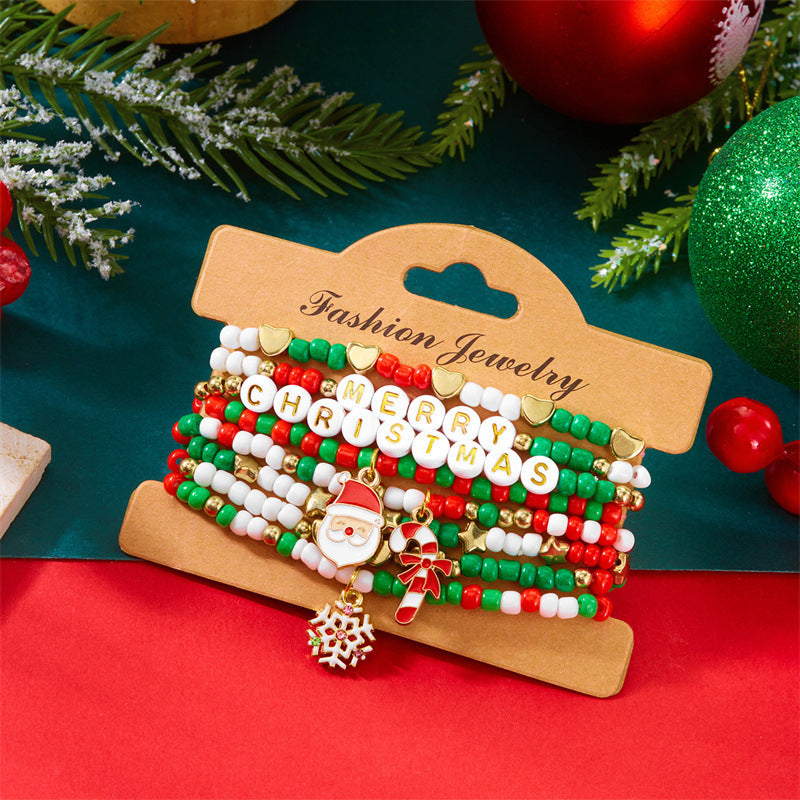 Wholesale Rice Bead Polymer Clay Multilayer Bracelet