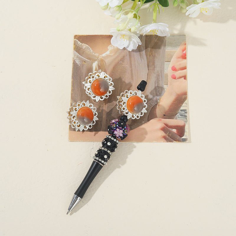 Wholesale 10pcs Heavy Alloy Oil Painting DIY Beads