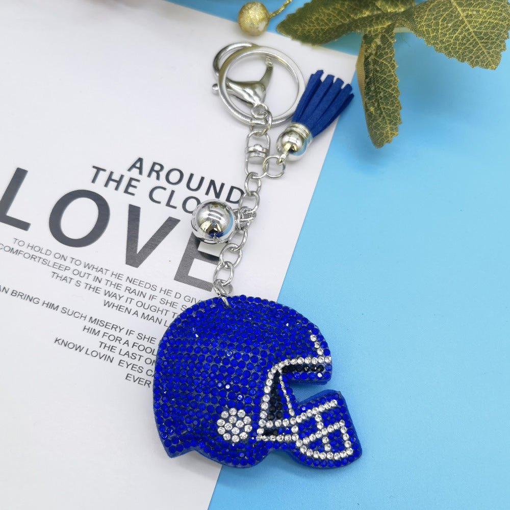 Wholesale Diamond Baseball Cap Keychain