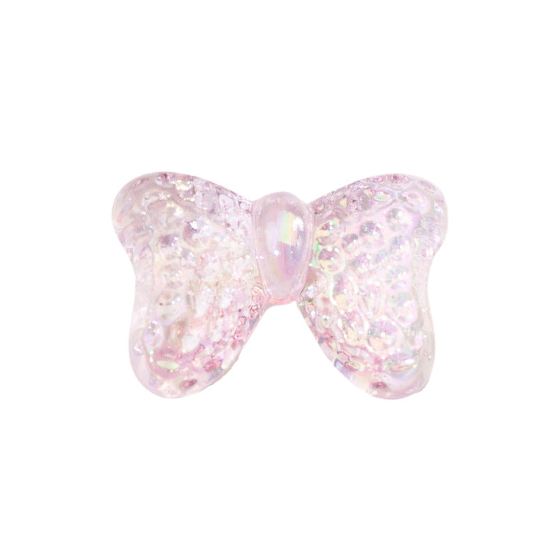 Wholesale 10PCS/PACK Glacier Bow Plated Colored Acrylic Beads