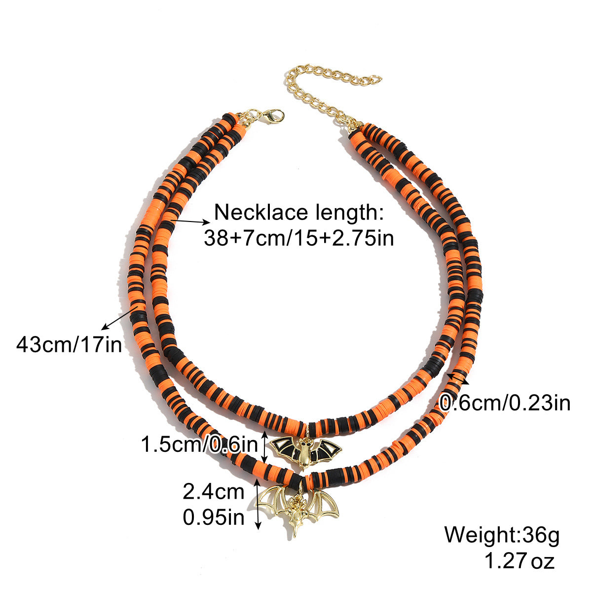 Wholesale Halloween Skull Pumpkin Dark Wind Necklace
