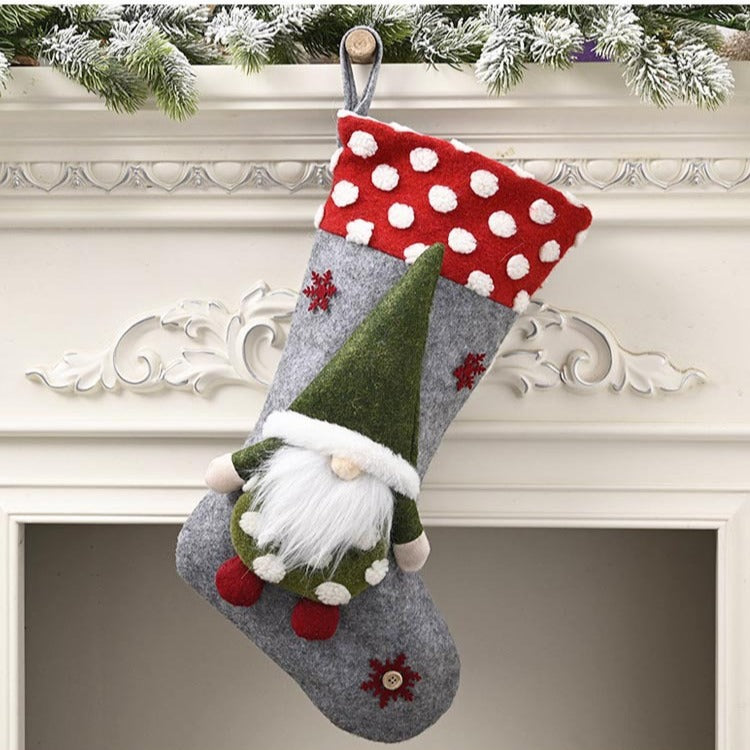 Wholesale Christmas Socks Gift Kids Candy Bag Ornaments