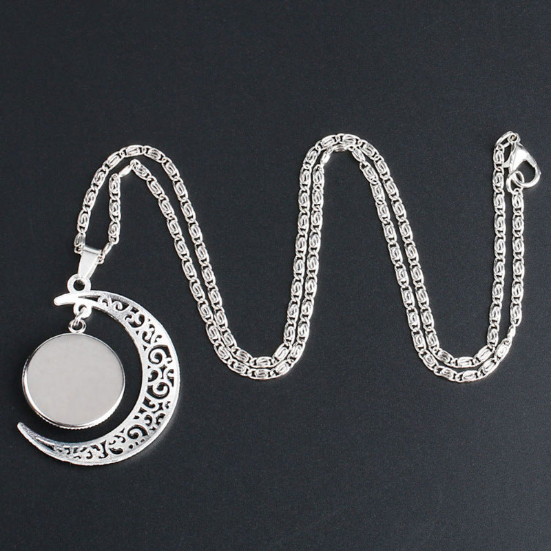 Wholesale Life Star Moon Necklace Medical Signs Diabetic Diabetes Warning Necklace