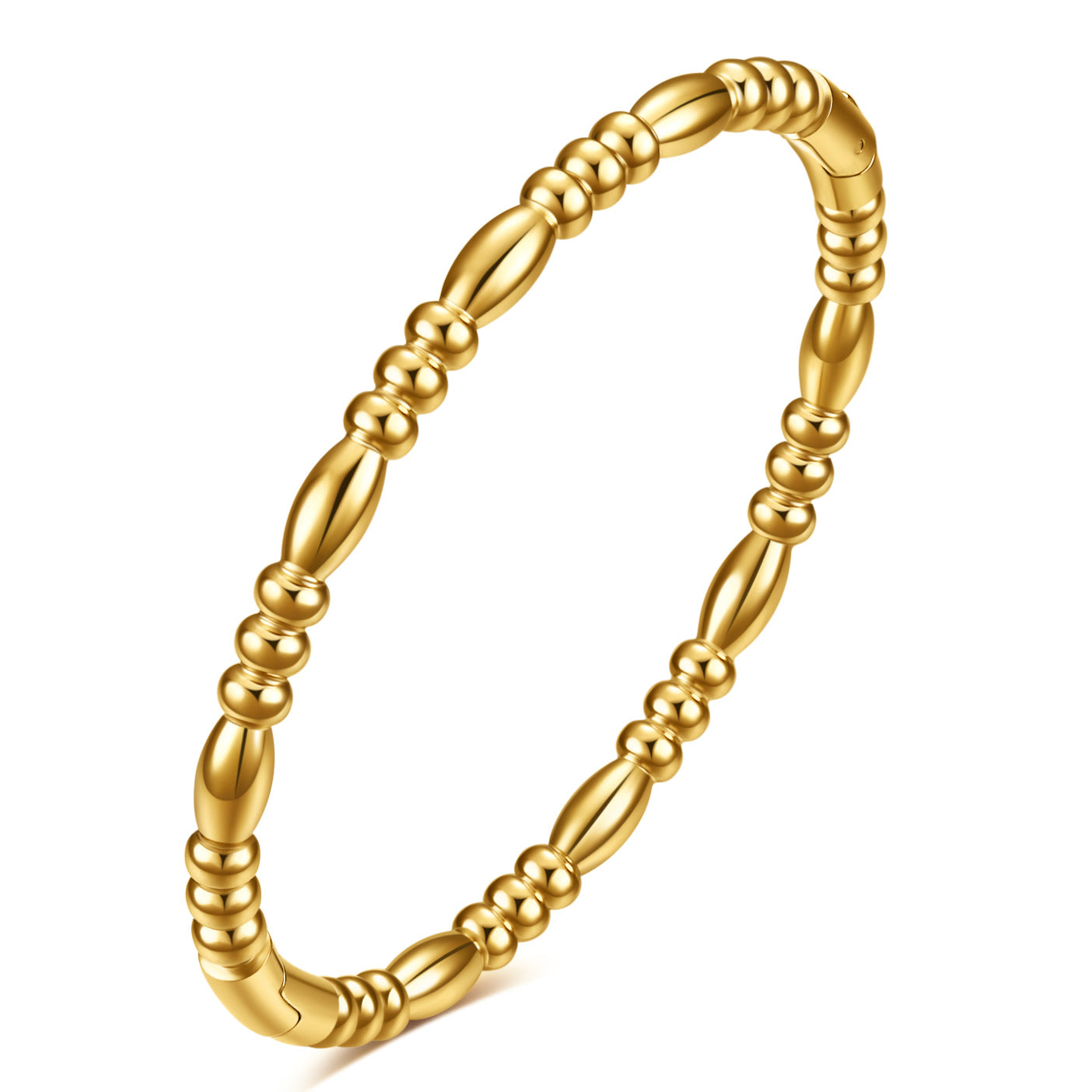 Wholesale Stainless Steel Gold-plated Bamboo Bracelets