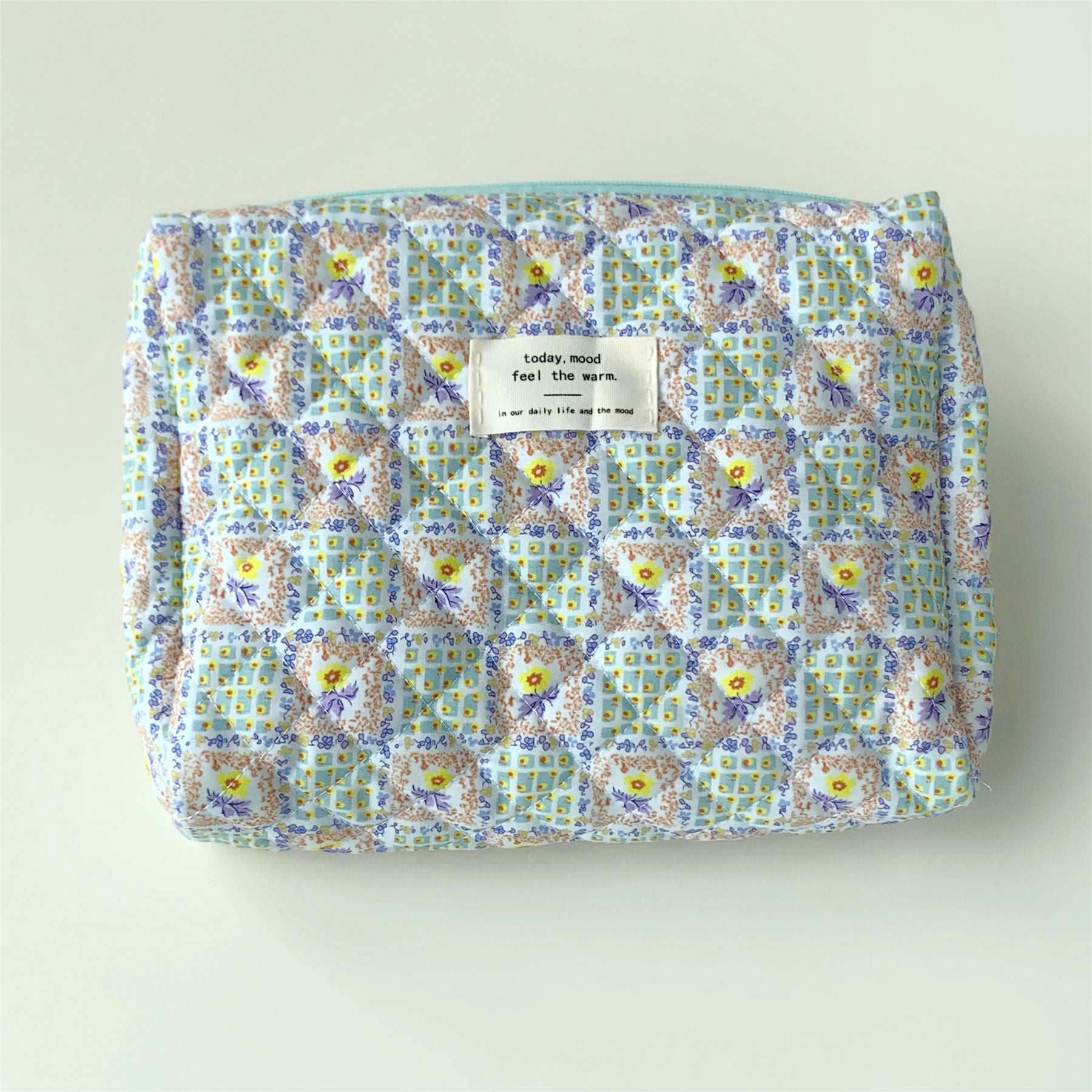 Wholesale Floral Quilted Cotton Storage Bag Cosmetic Bag Liner