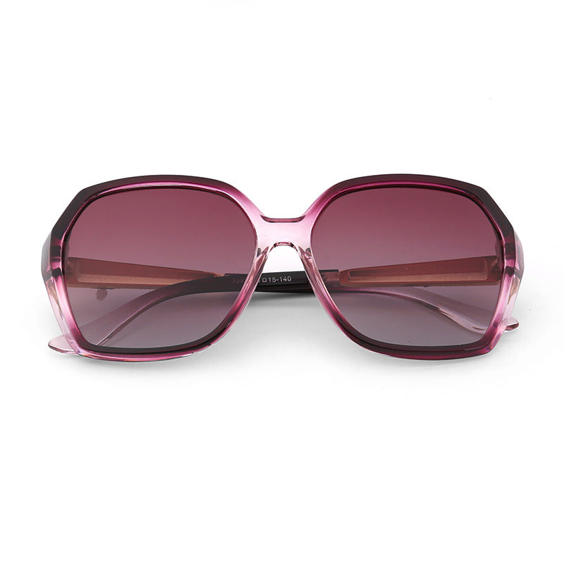 Wholesale Metal Square Large Frame PC Sunglasses