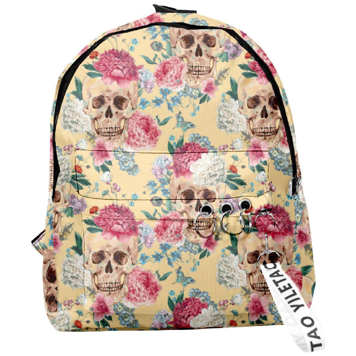 Wholesale 2023 Summer New Flower Skull Oxford Backpack