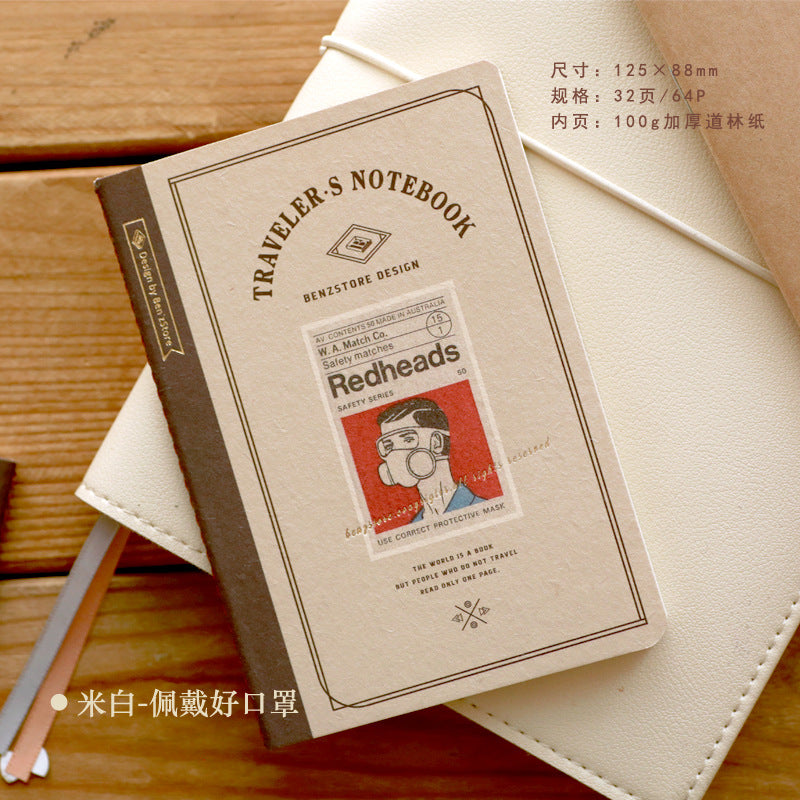 Wholesale 10PCS Nostalgic Travel Notebook Blank Inner Pages Replacement Core